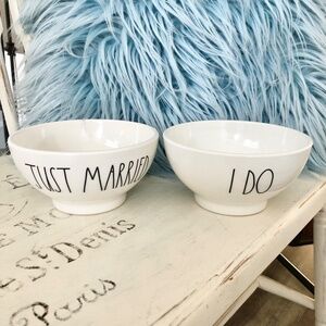 Rae Dunn, Bowls, Just Married, &, I Do, Set Of 2, Melamine Bowls, Nice Condition